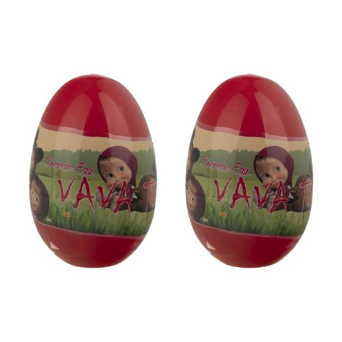 اسباب بازی شانسی وو تویز طرح تخم مرغی مدل Twin Misha masha مجموعه 2 عددی