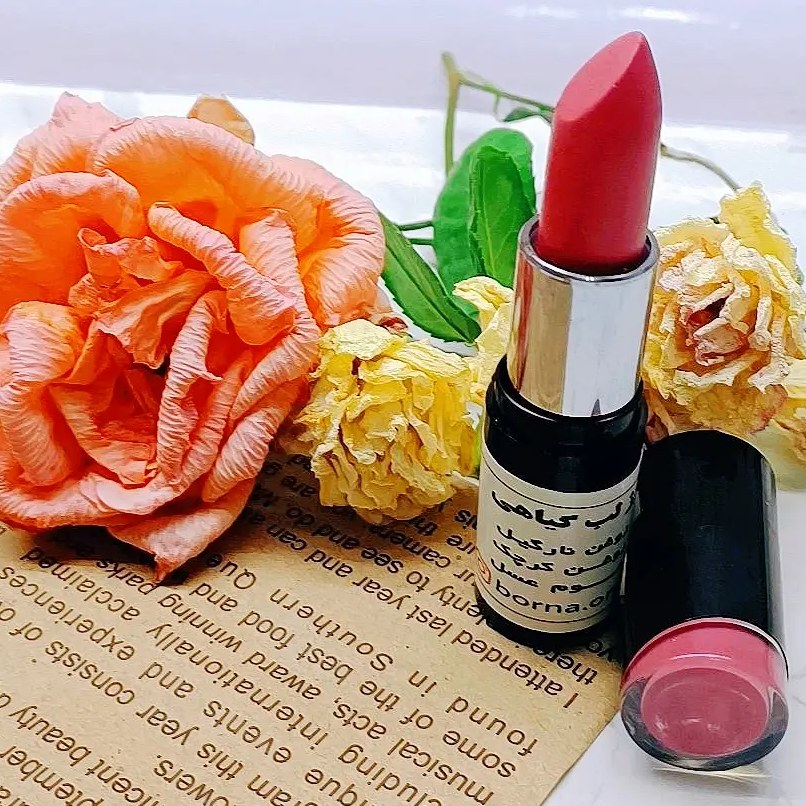 رژلب گیاهی رنگ سرخابی