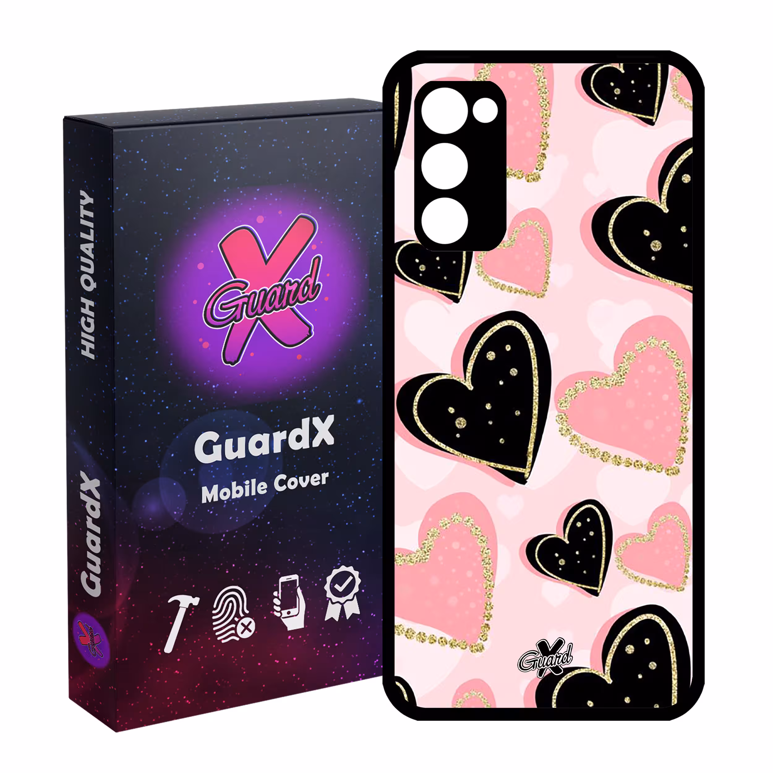 کاور گارد ایکس طرح Love مدل Glass10106 مناسب برای گوشی موبایل سامسونگ Galaxy S20 FE