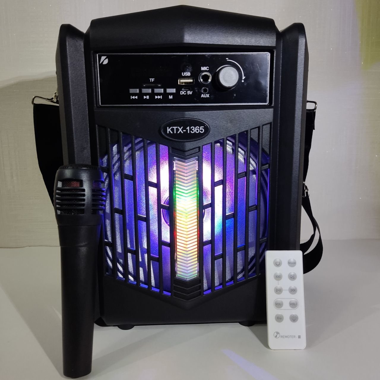 اسپیکر قابل حمل KTX-1365 به همراه میکروفون و ریموت