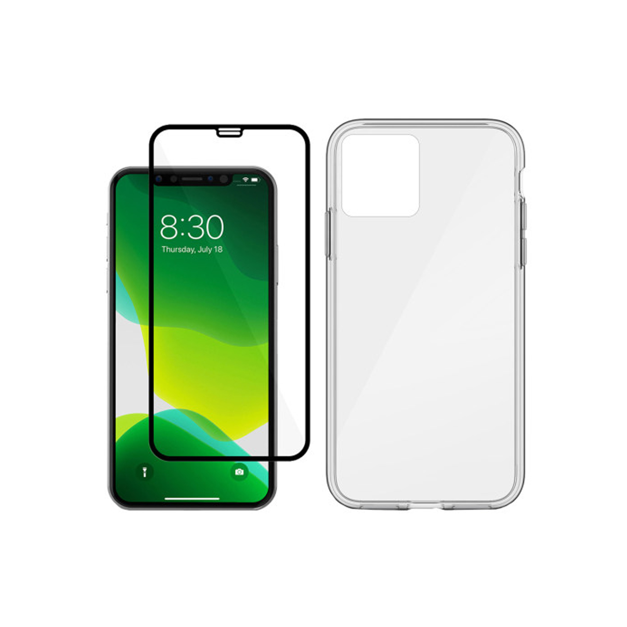 کاور لمبر مدل LAMBLKN-GF-1 مناسب برای گوشی موبایل اپل Iphone 11 به همراه محافظ صفحه نمایش