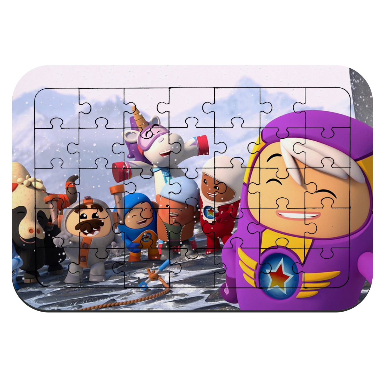 پازل 35 تکه طرح انیمیشن جت سواران مدل NI2137