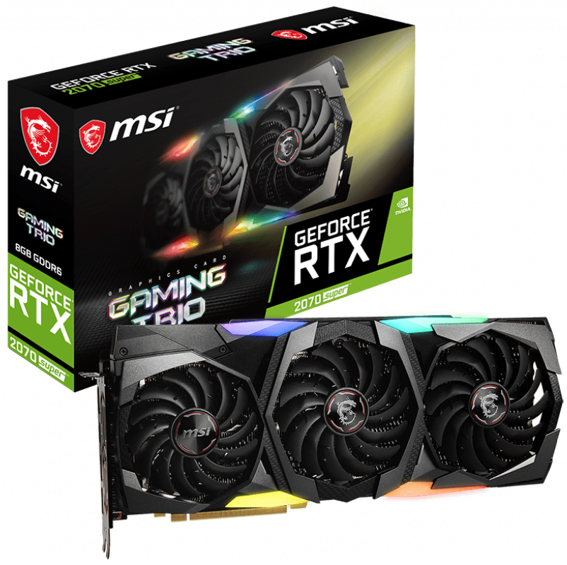 کارت گرافیک ام اس آی مدل GeForce RTX 2070 SUPER GAMING TRIO با حافظه 8 گیگابایت