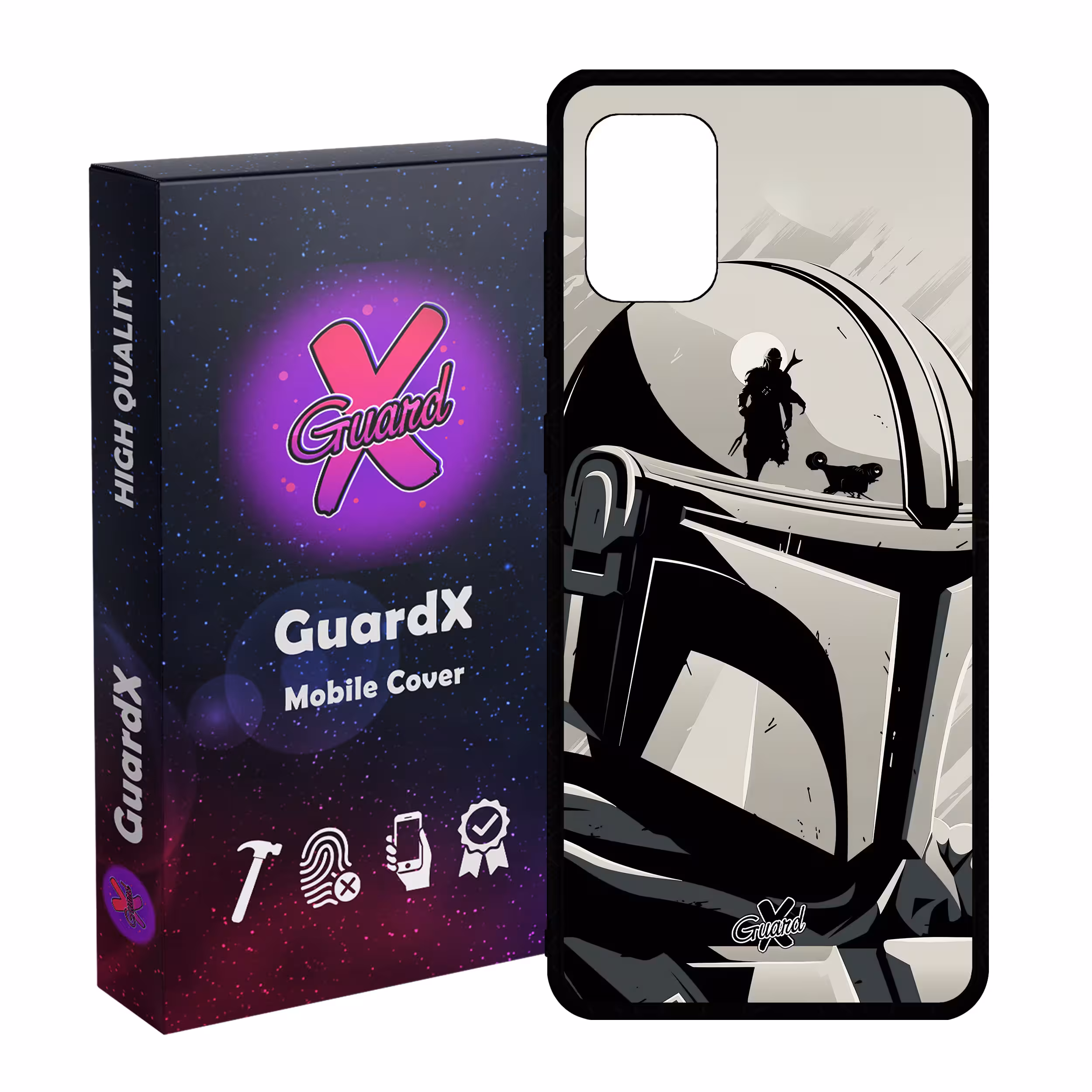 کاور گارد ایکس طرح Mandalorian مدل Glass10502 مناسب برای گوشی موبایل سامسونگ Galaxy A31