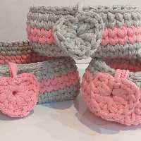 باکس سبد تریکو مستطیل 3 تیکه