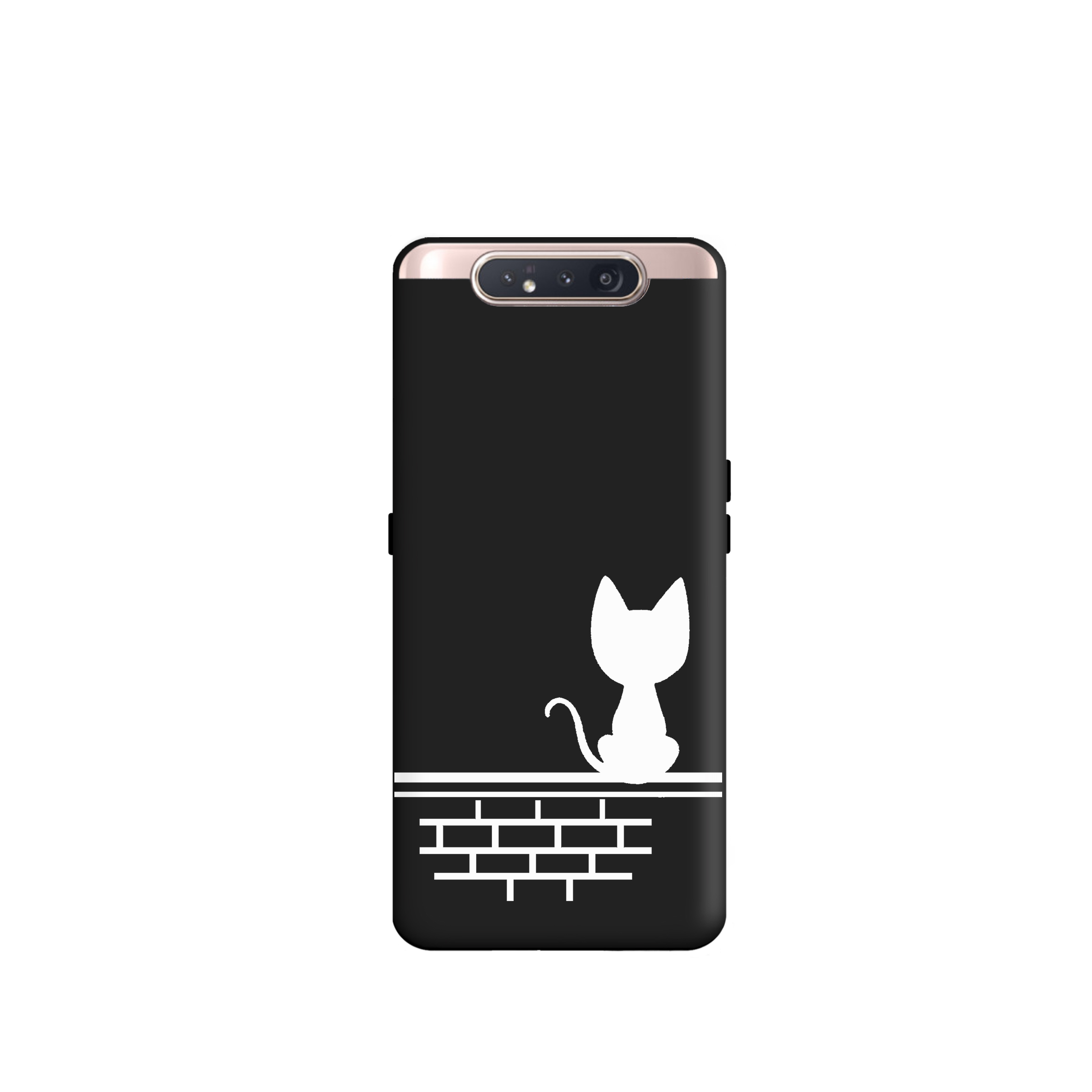 کاور طرح گربه مینیمال کد y1096 مناسب برای گوشی موبایل سامسونگ  Galaxy A80 / A90