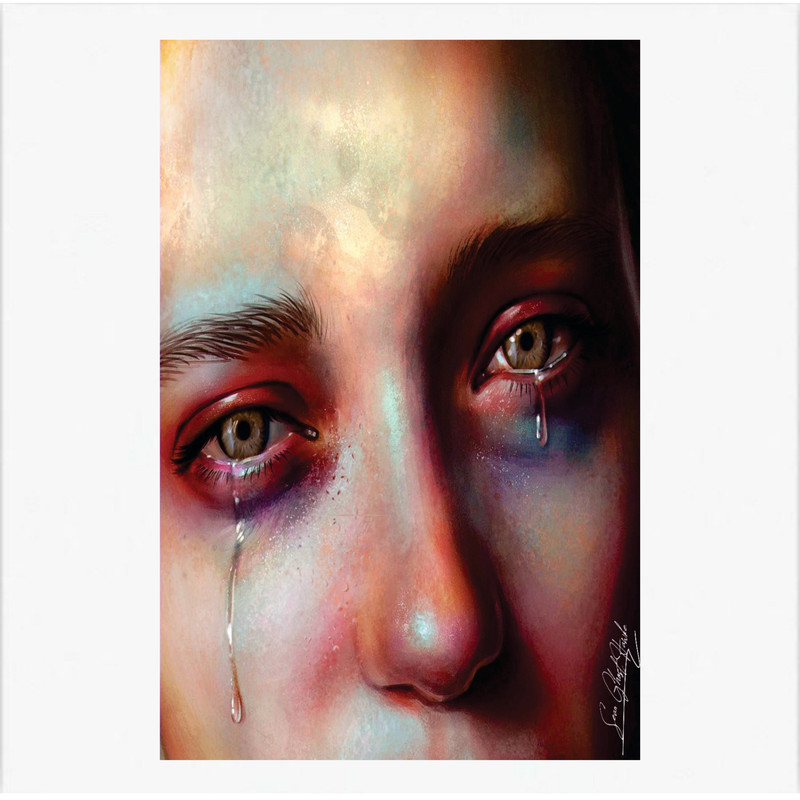 تابلو شاسی مدل اشک | دنیای قاب