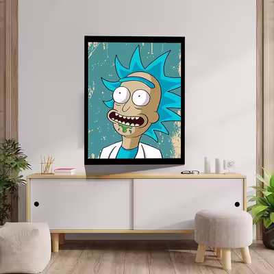 تابلو مدل Rick &amp; Morty کد F-1070