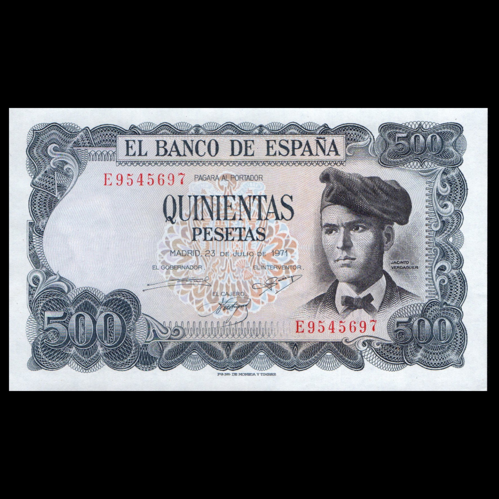 اسکناس تزئینی طرح کشور اسپانیا مدل 500 پزو UNC