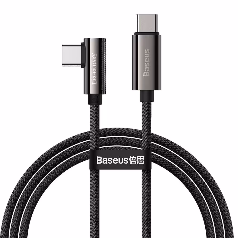 کابل USB-C باسئوس مدل Legend Series Elbow-100W طول 1 متر
