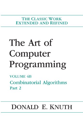 خرید و دانلود نسخه کامل کتاب The Art of Computer Programming: Combinatorial Algorithms, Volume 4B