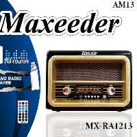 رادیو و اسپیکر مکسیدر  کد 13 دوسال گارانتی  کیفیت صدا عالی  تمام چوب