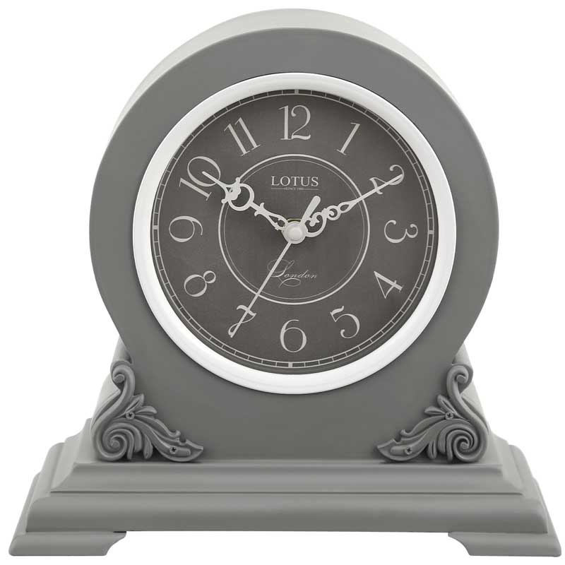 ساعت روميزی چوبی لوتوس کد محصول: T-5512-DANSON-WAL&GRAY&BR