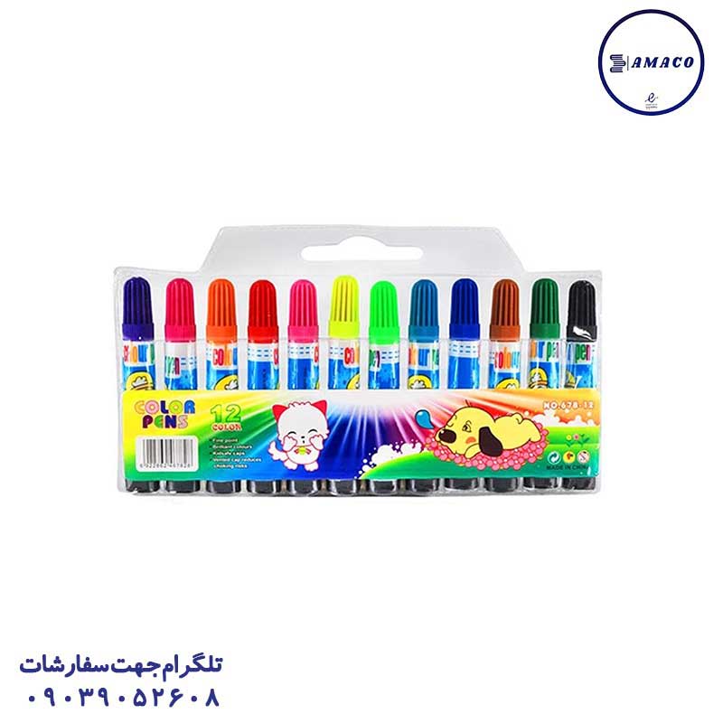 ماژیک 12 رنگ کیفی 206