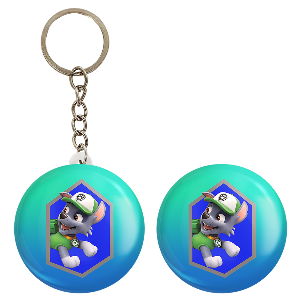 پیکسل خندالو مدل راکی سگ های نگهبان کد 12590 به همراه جاکلیدی