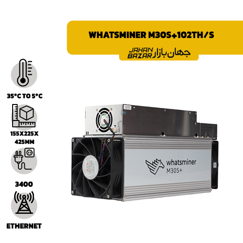 دستگاه آکبند ماینر میکرو بی تی Whatsminer M30S 102Th/s