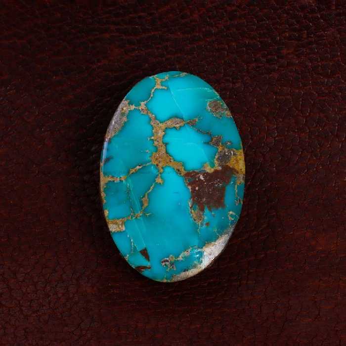 نگین فیروزه شجری کد 14010 - جواهری مشاهیر