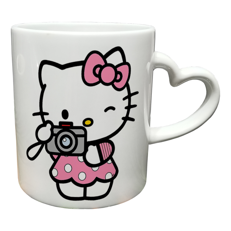 ماگ مدل دسته قلبی طرح کیتی کد 76