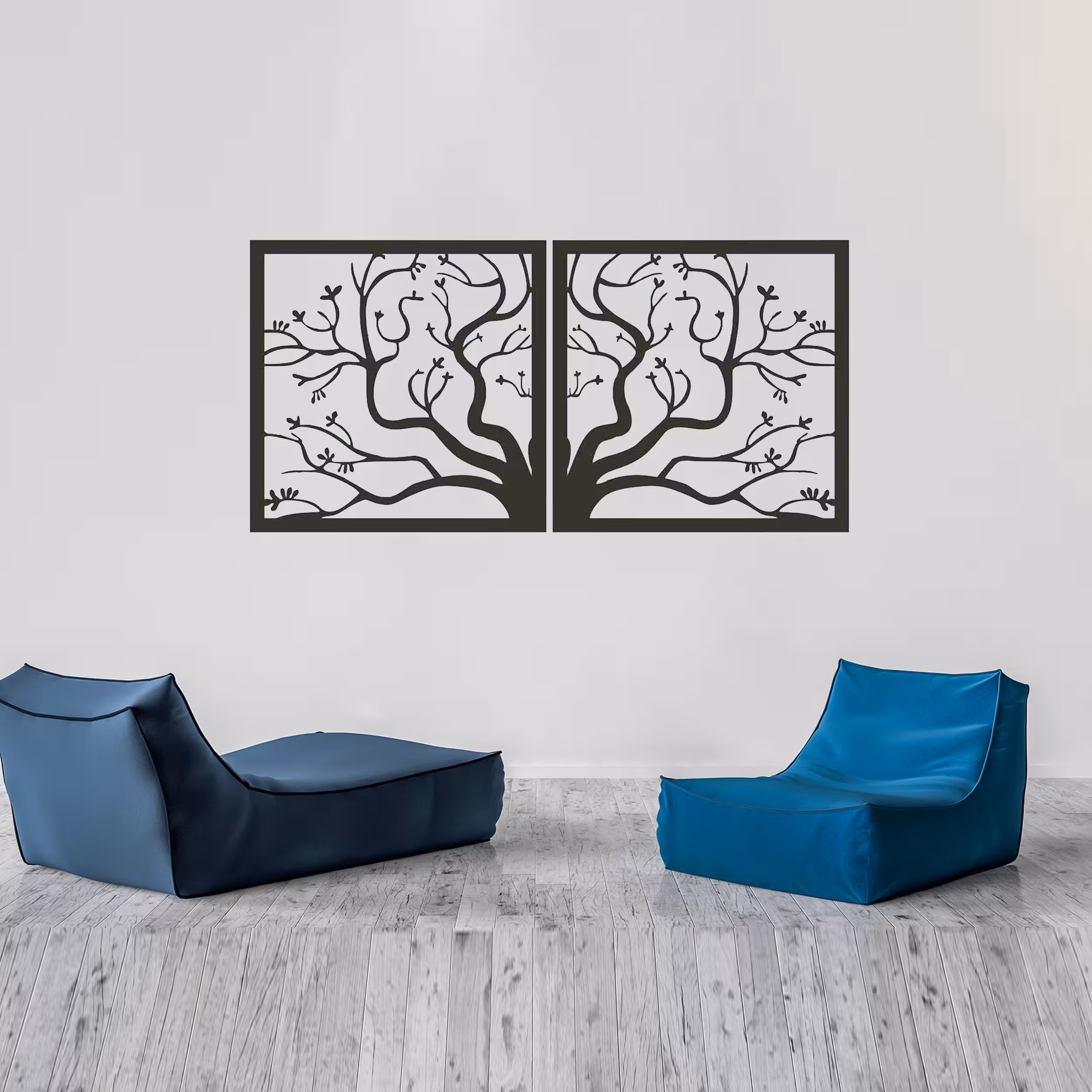 دیوارکوب طرح درخت مدل art1018 مجموعه 2عددی
