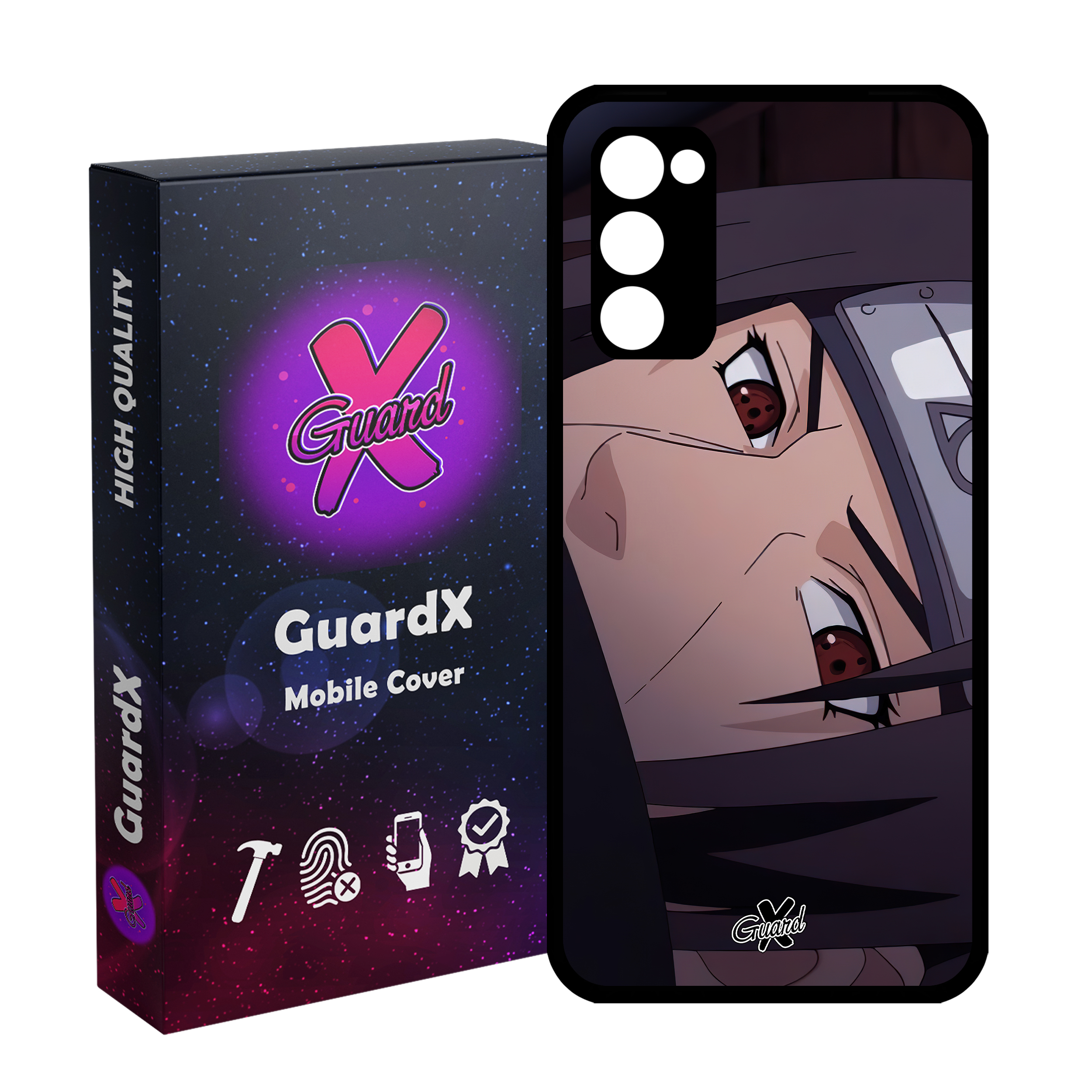 کاور گارد ایکس طرح Itachi Anime مدل Glass10475 مناسب برای گوشی موبایل سامسونگ Galaxy S20 FE