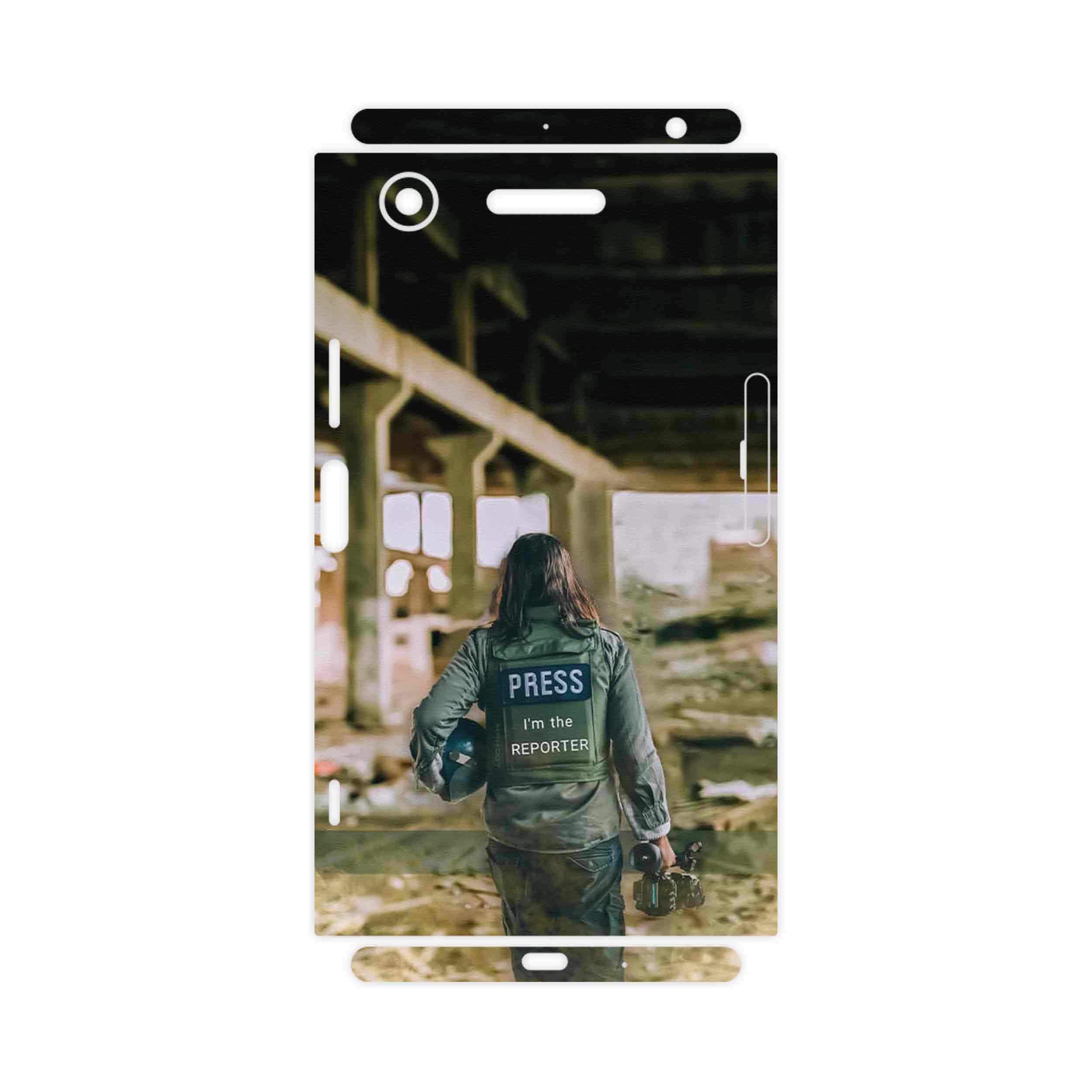 برچسب پوششی ماهوت مدل Reporter-FullSkin مناسب برای گوشی موبایل سونی Xperia XZ1