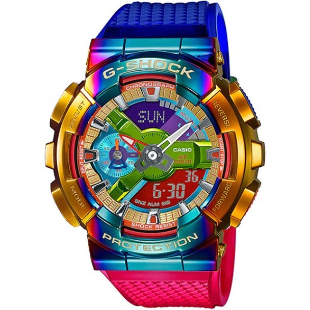 ارسال فوری   گارانتی اصلی شرکتی   ساعت مچی کاسیو مدل CASIO-GM-110RB-2ADR