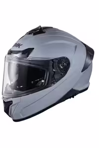 کلاه کاسکت موتورسیکلت خاکستری SMK TYPHOON MATTA ایمنی بسته SMK KASK