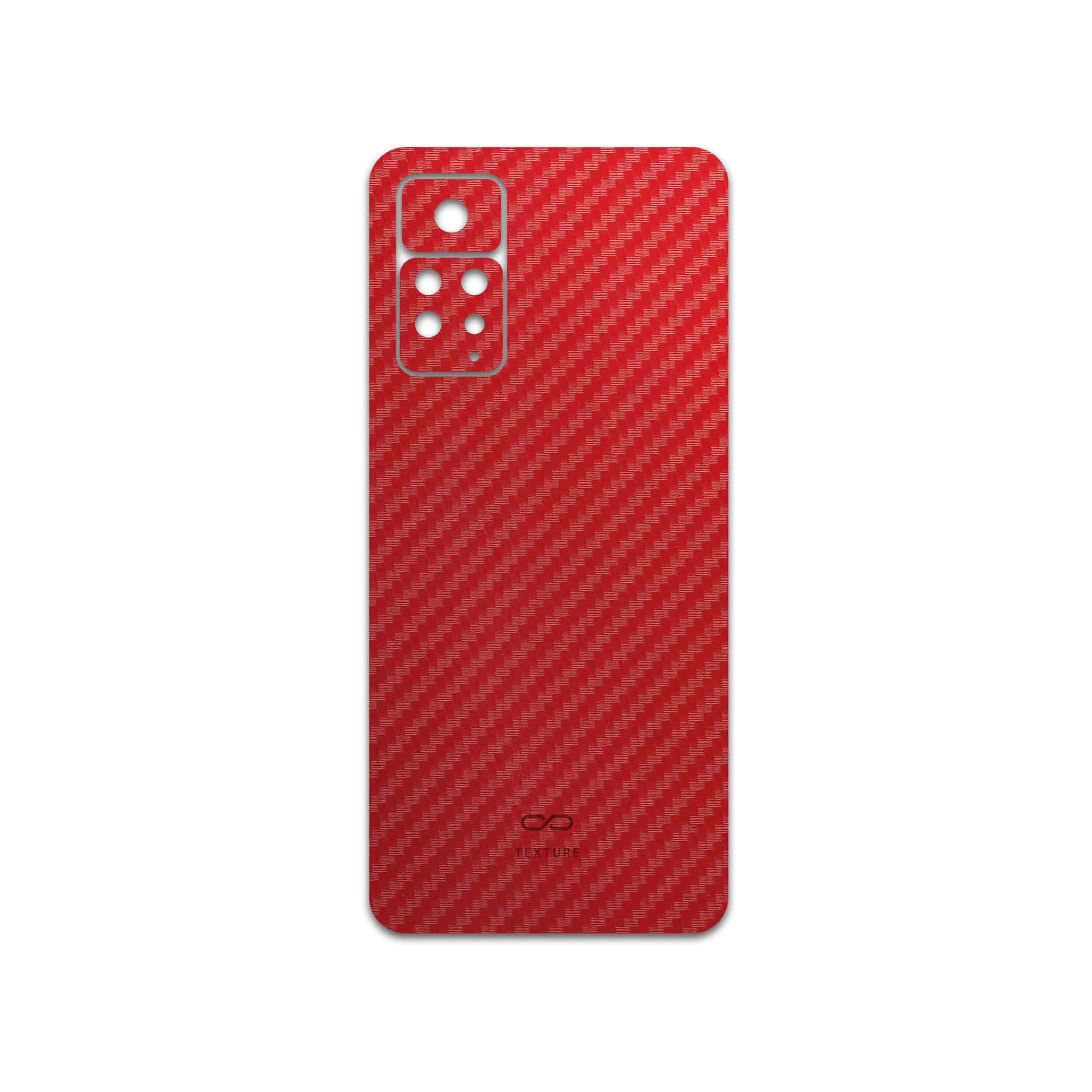 برچسب پوششی ماهوت مدل Red-Fiber مناسب برای گوشی موبایل شیائومی Redmi Note 11 Pro Plus 5G (India)