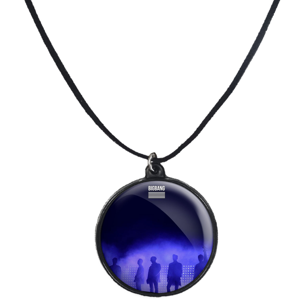 گردنبند پرمانه طرح گروه موسیقی بیگ بنگ BIG BANG کد pmb.15266 مدل دو طرفه