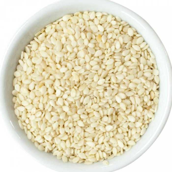 کنجد سفید خام ایرانی در بسته بندی پاکتی 250گرمی غرفه چاشنی و ادویه برگ سبز