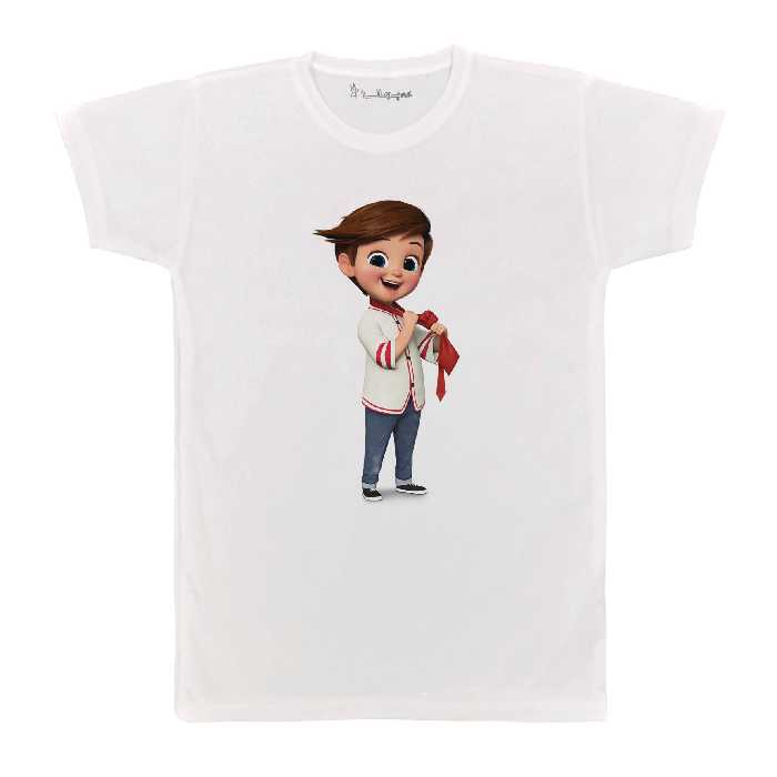 تی شرت بچگانه پرمانه طرح بچه رئیس کد pmt.240