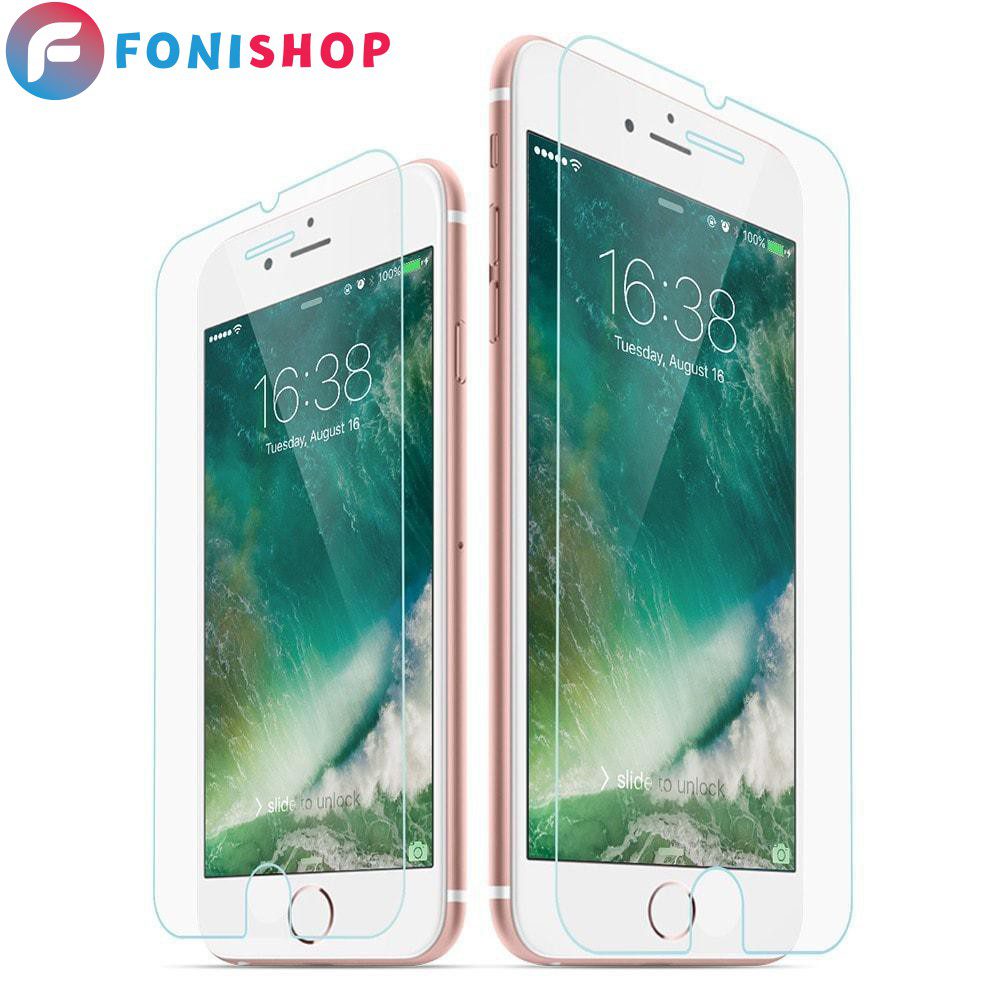 گلس محافظ صفحه نمایش شیشه ای معمولی آیفون 6 پلاس iphone 6 plus