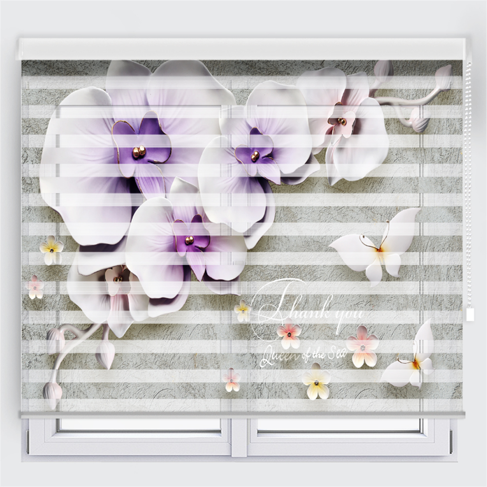 پرده زبرا مدل TD-45 سایز 150x180 سانتی متر