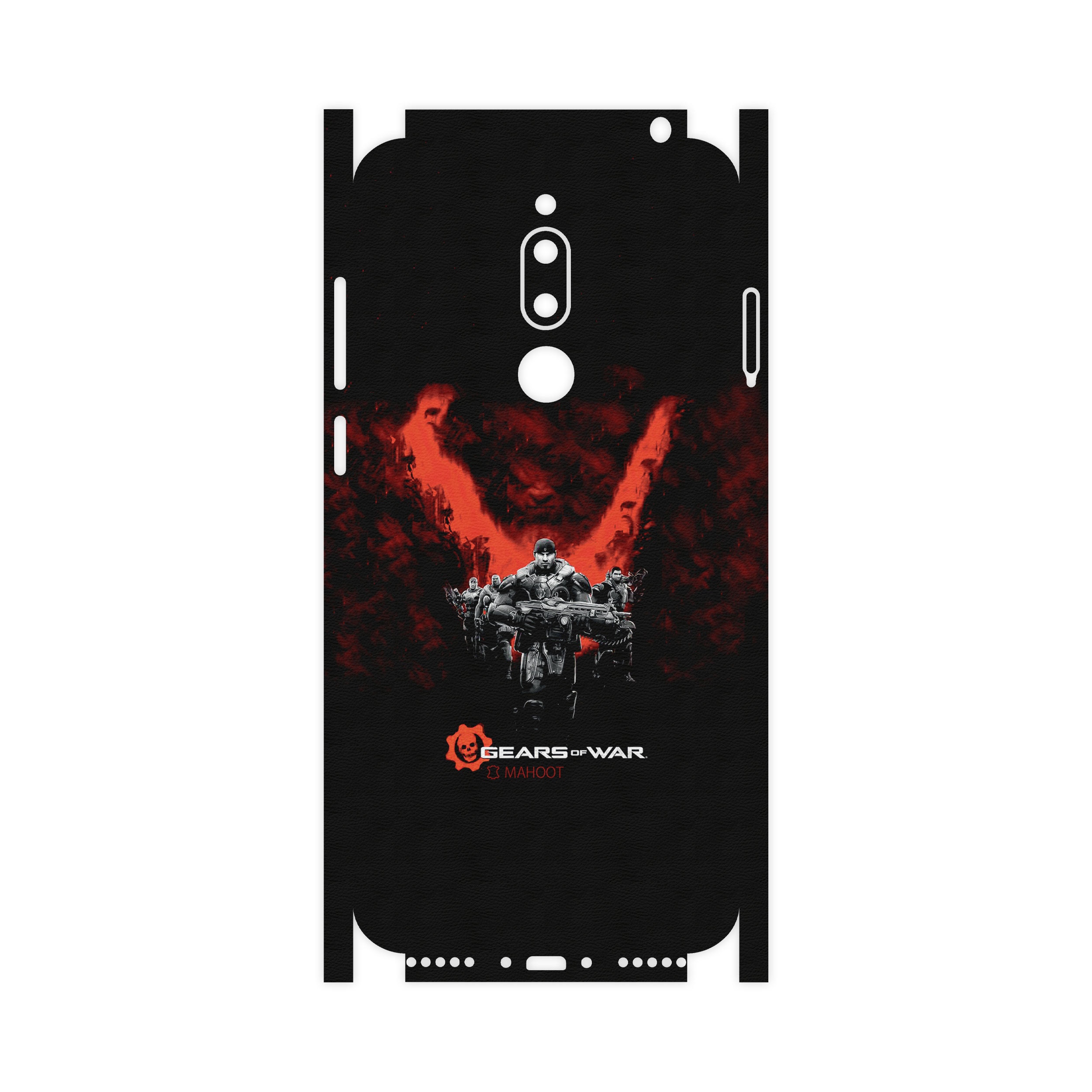 برچسب پوششی ماهوت مدل GEARS-OF-WAR-Game-FullSkin مناسب برای گوشی موبایل میزو M6T