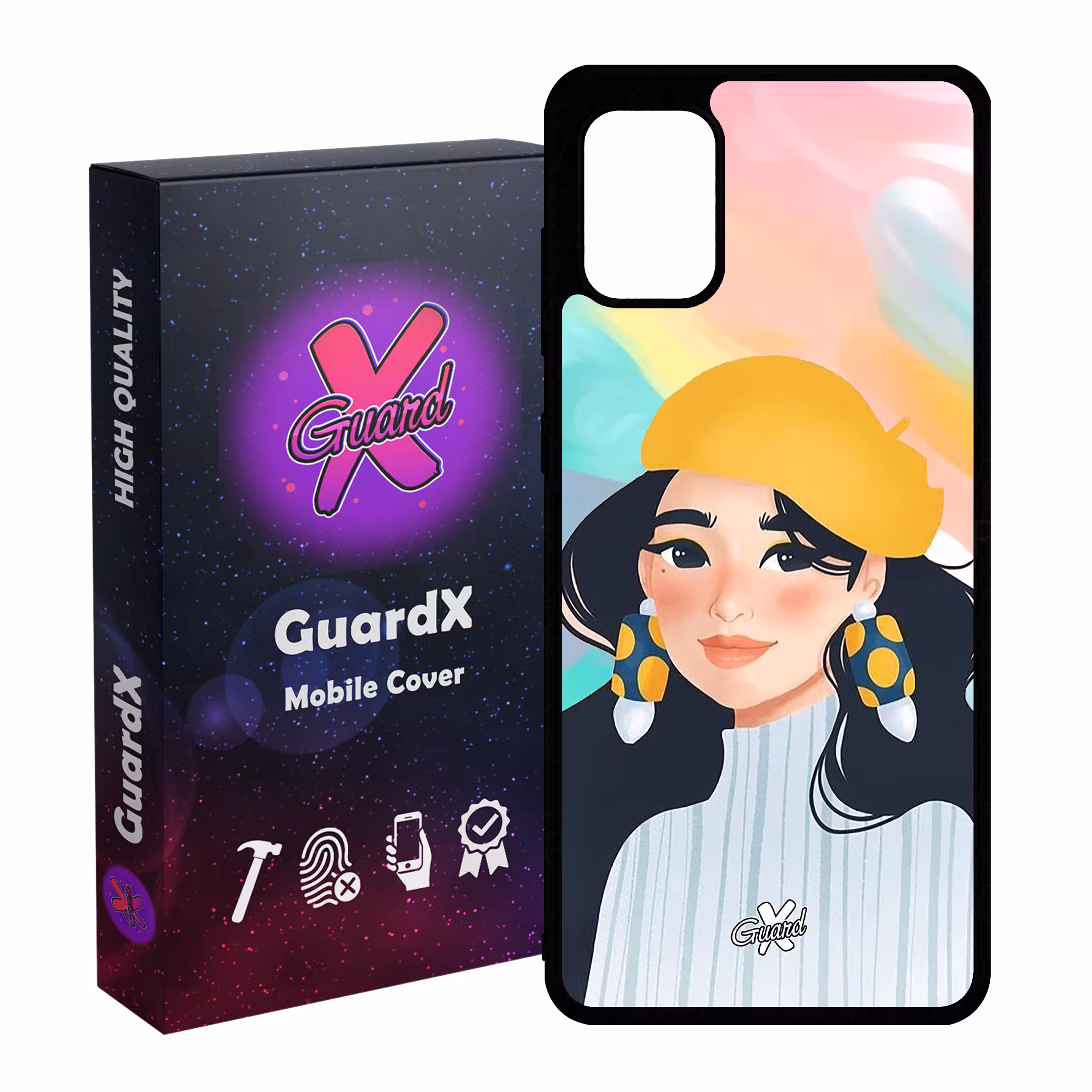 کاور گارد ایکس طرح دختر مدل Glass10261 مناسب برای گوشی موبایل سامسونگ Galaxy A31