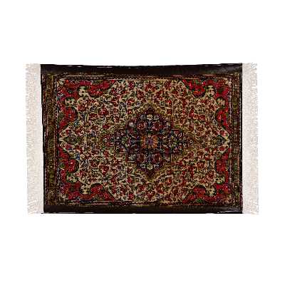 فرش قدیمی دستباف یک متری طرح عشایری مدل R7 یک جفت