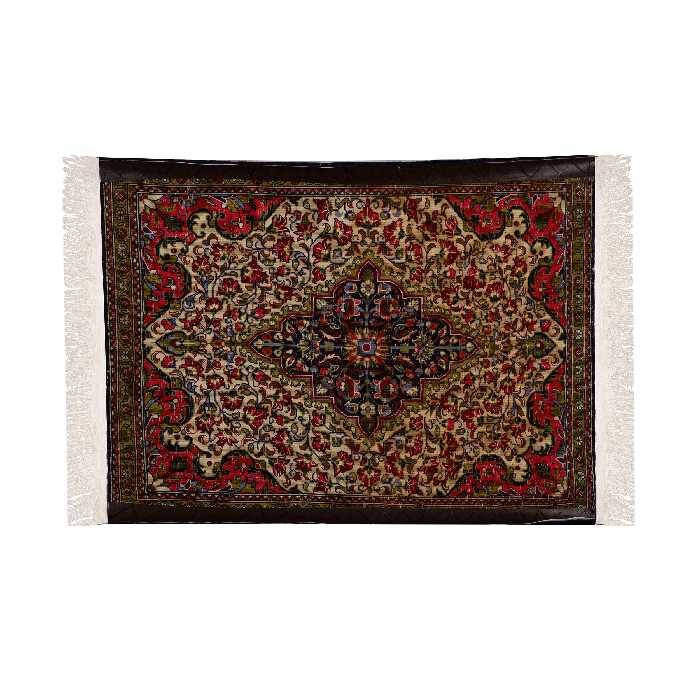 فرش قدیمی دستباف یک متری طرح عشایری مدل R7 یک جفت