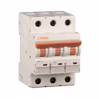 کلید مینیاتوری 50 آمپر سه پل AC کانل کد C50-10KA-3P