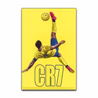 تابلو شاسی گوفی مدل کریستیانو رونالدو قیچی برگردون طرح فوتبال CR7 Cristiano Ronaldo Bicycle Goal کد YLW21 | دنیای قاب