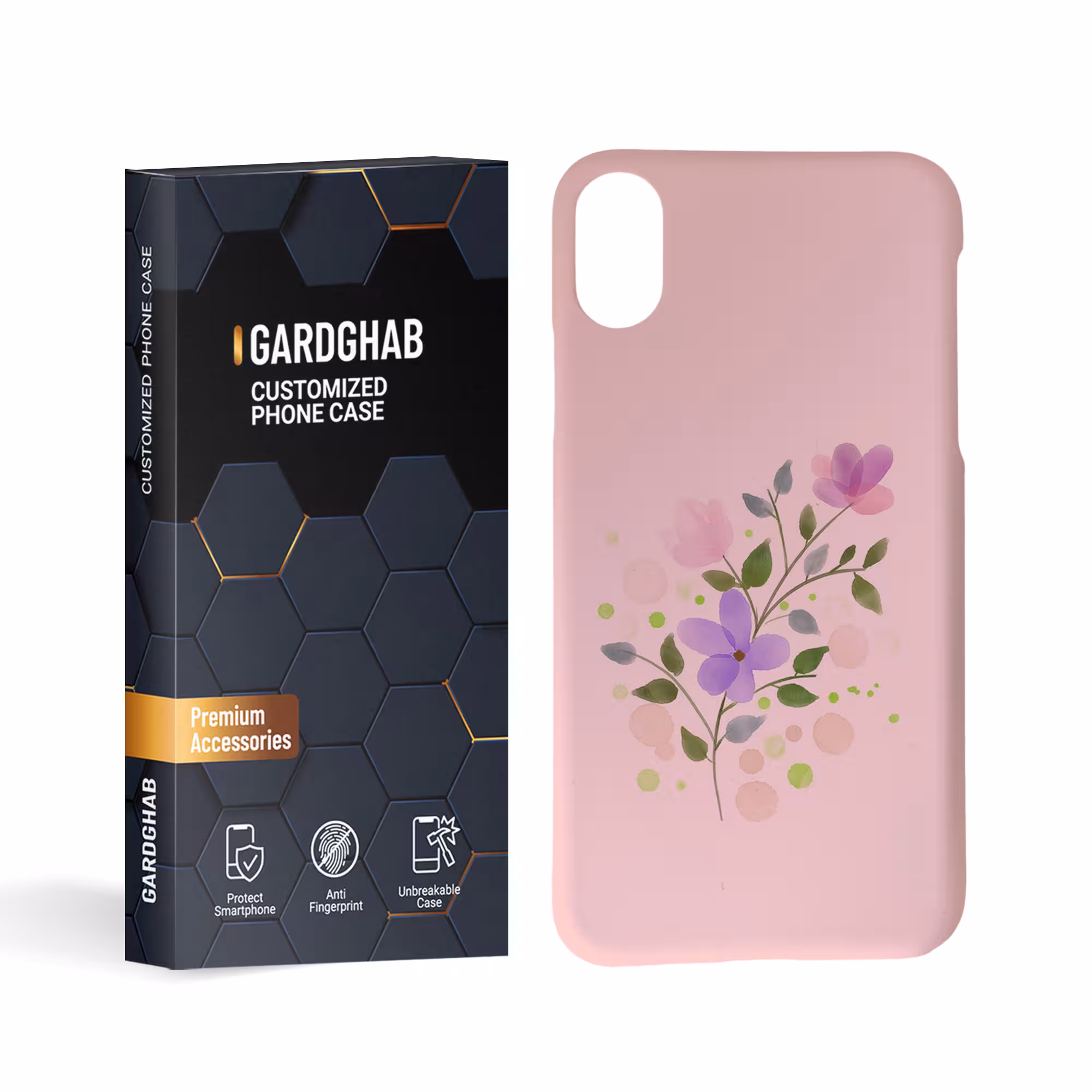 کاور گارد قاب مدل گل مناسب برای گوشی موبایل اپل iphone x xs