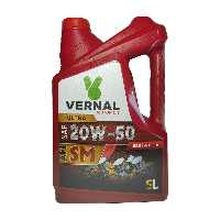 روغن موتور ورنال SM 20W-50 صادراتی 5 نیمه سنتیک درجه 1   (اجرت تعویض روغن حضوری ویژه شهرکرج)