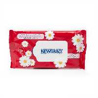 دستمال مرطوب بدون الکل بالشتی نیوساد پوست نرمال 20 عددی