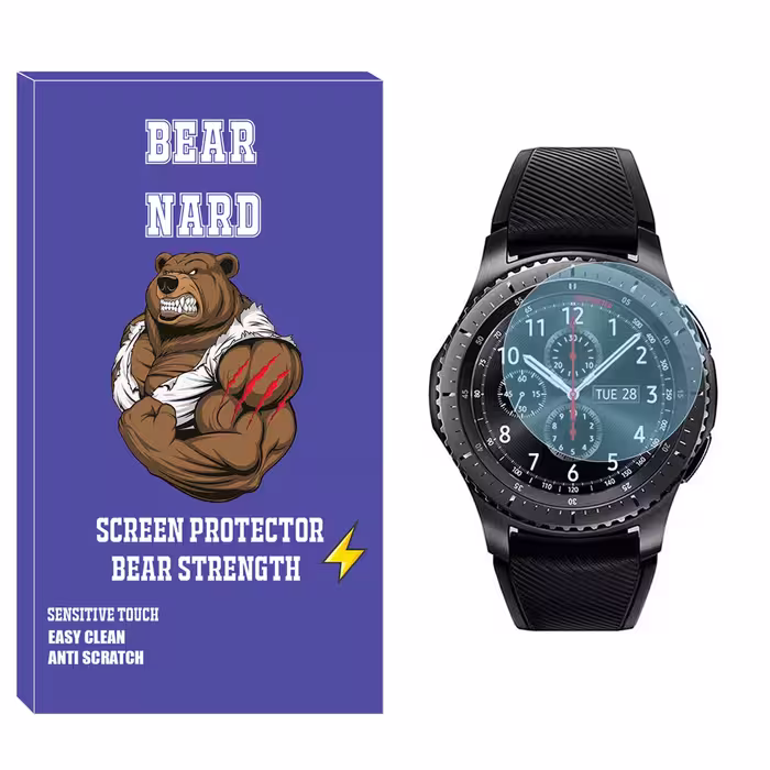 محافظ صفحه نمایش شیشه‌ای برنارد مدل SH-BR مناسب برای ساعت هوشمند سامسونگ Galaxy Gear Watch S3