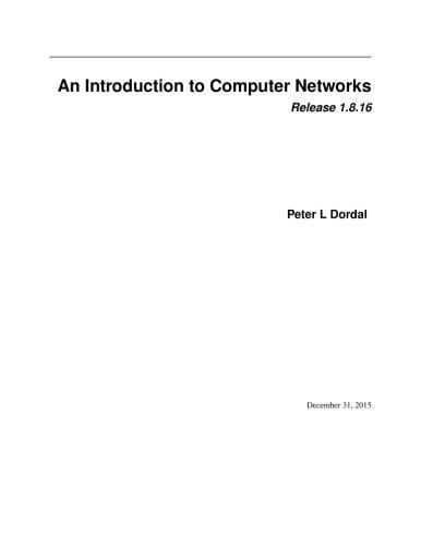 خرید و دانلود نسخه کامل کتاب An Introduction to Computer Networks