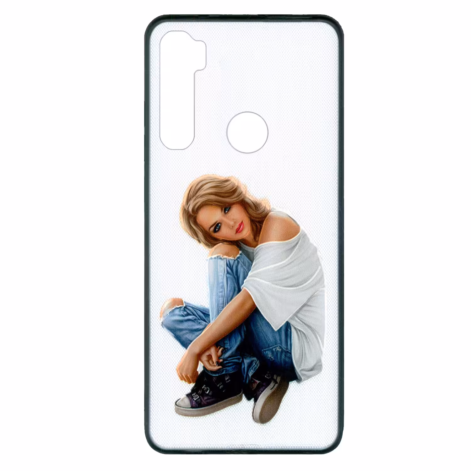 کاور طرح girl کد 9585 مناسب برای گوشی موبایل شیائومی Redmi Note 8 