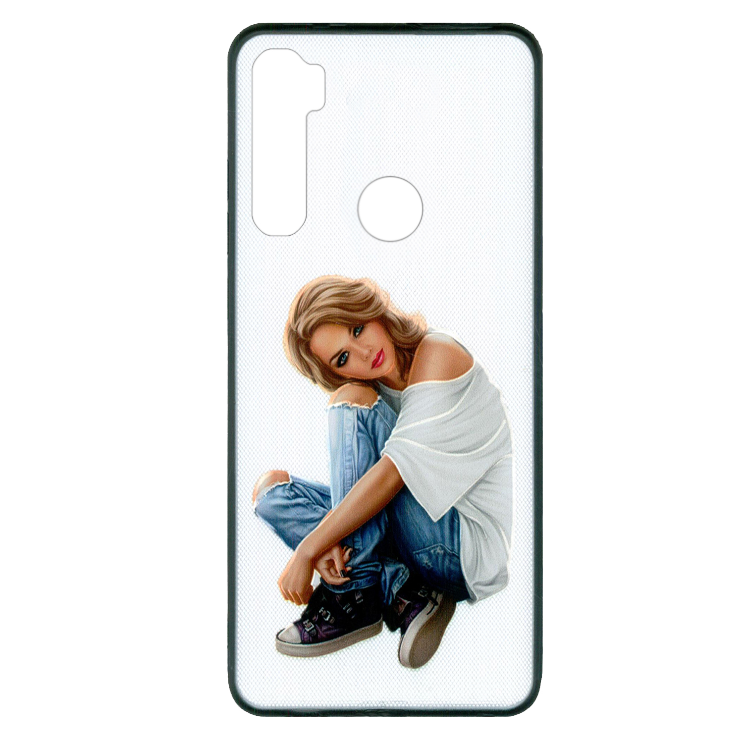 کاور طرح girl کد 9585 مناسب برای گوشی موبایل شیائومی Redmi Note 8 