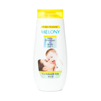 شامپو سر و بدن کودک ملونی مدل Baby Shampoo and Wash حجم 400 میلی لیتر