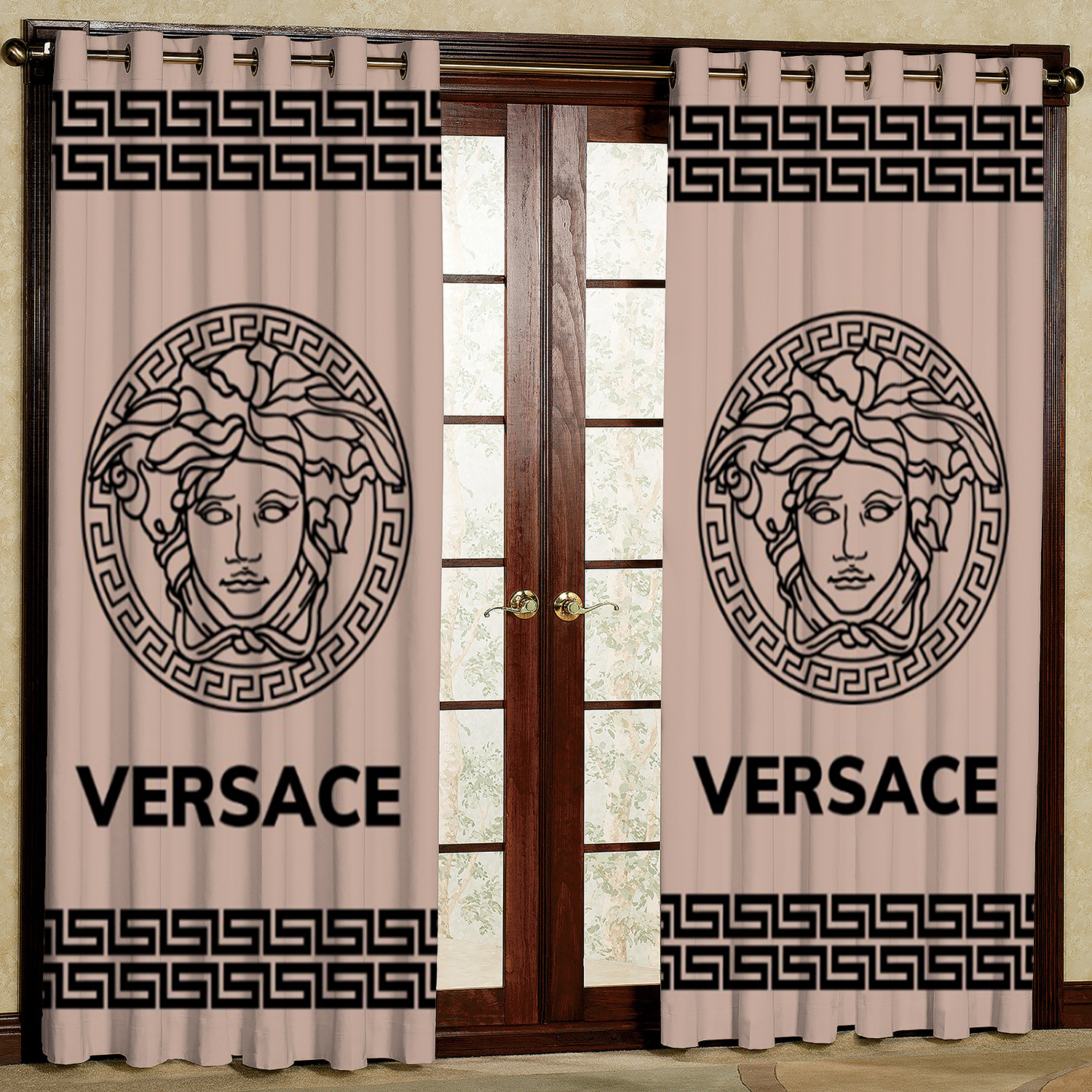 پرده مدل مخمل پانچی کد 4383 سایز 200x140 سانتی متر