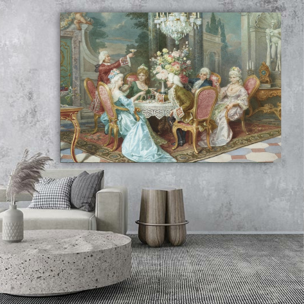 تابلو بوم طرح نقاشی مدل فرانسوی کد PB388