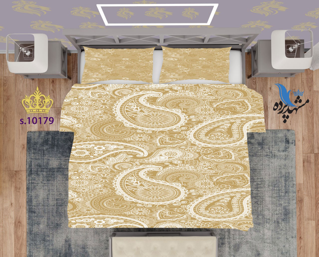 ست روتختی دو نفره طرح پتینه S10179